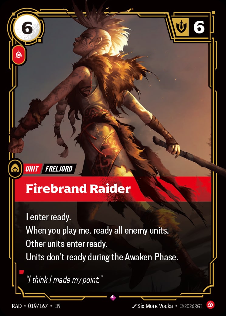 Firebrand Raider RAD-019/167 from Radiance