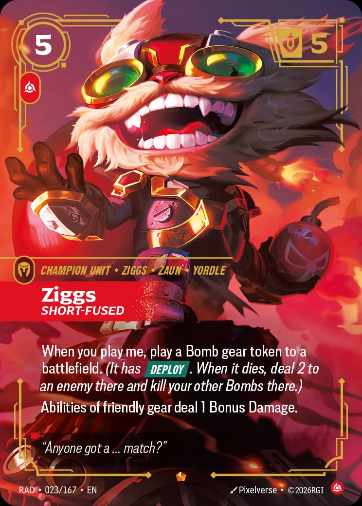 Ziggs - Short-Fused RAD-023/167 from Radiance