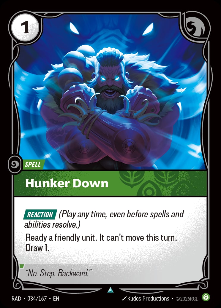 Hunker Down RAD-034/167 from Radiance
