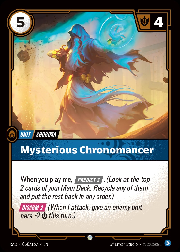 Mysterious Chronomancer RAD-050/167 from Radiance