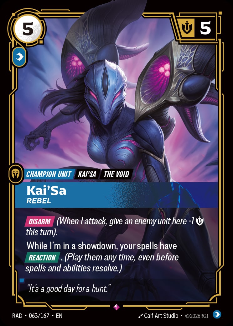 Kai'Sa - Rebel RAD-063/167 from Radiance