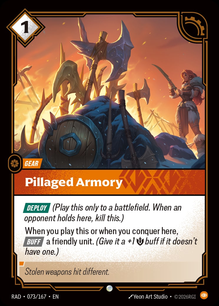 Pillaged Armory RAD-073/167 from Radiance