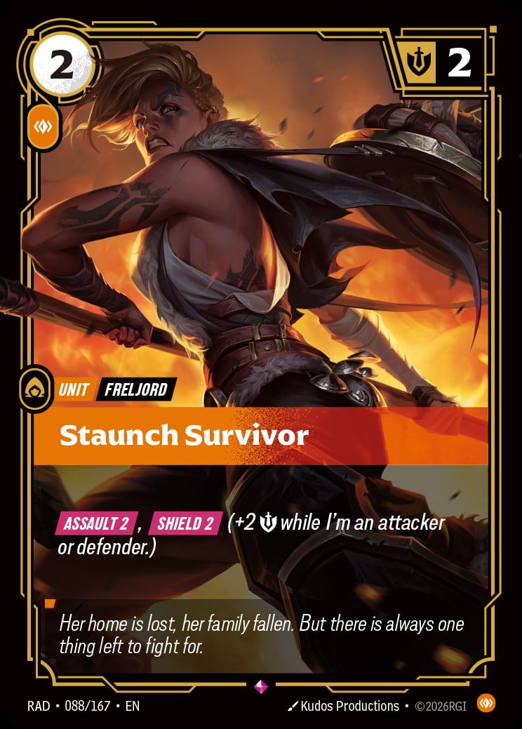 Staunch Survivor RAD-088/167 from Radiance