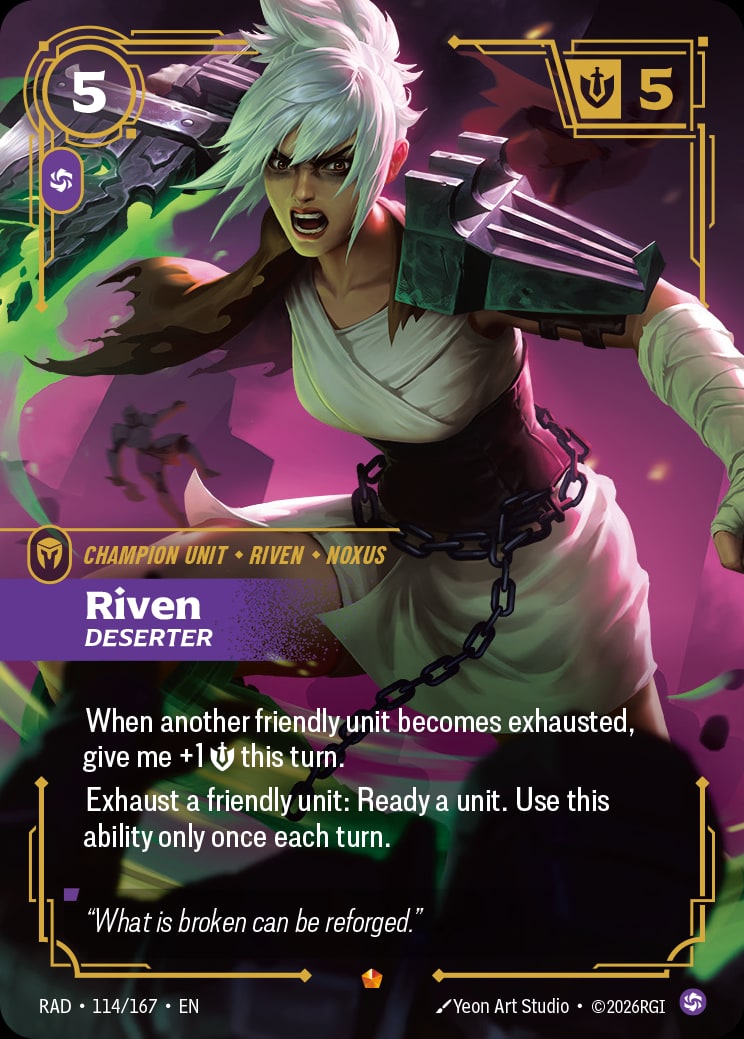 Riven - Deserter RAD-114/167 from Radiance