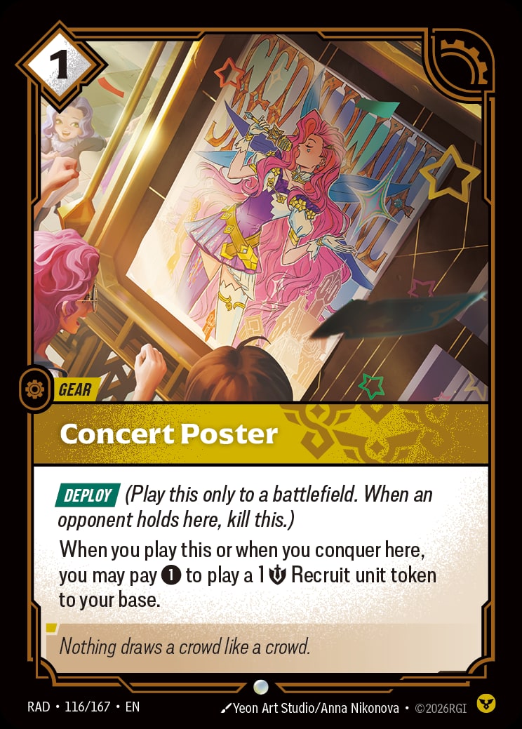 Concert Poster RAD-116/167 from Radiance