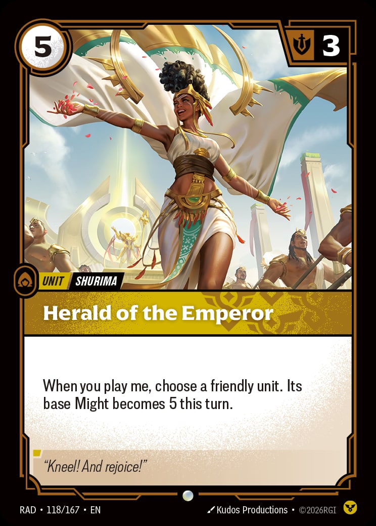 Herald of the Emperor RAD-118/167 from Radiance