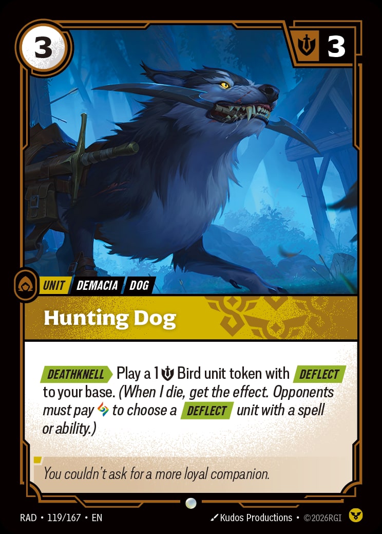Hunting Dog RAD-119/167 from Radiance