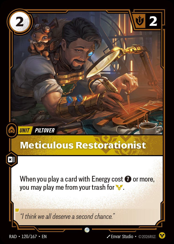 Meticulous Restorationist RAD-120/167 from Radiance