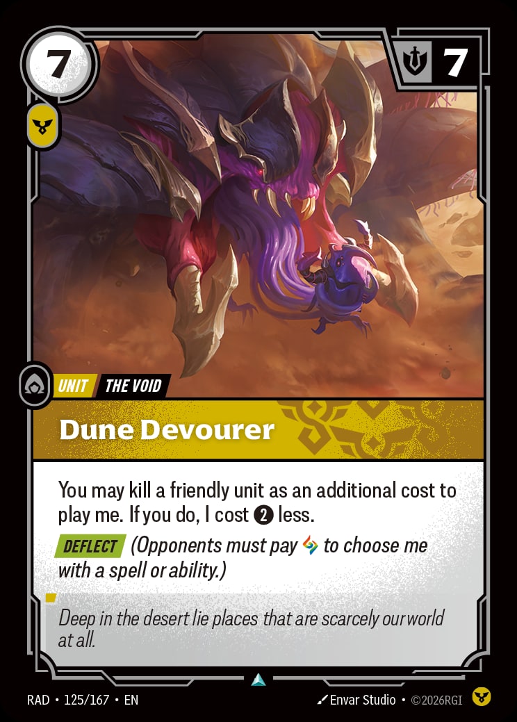 Dune Devourer RAD-125/167 from Radiance