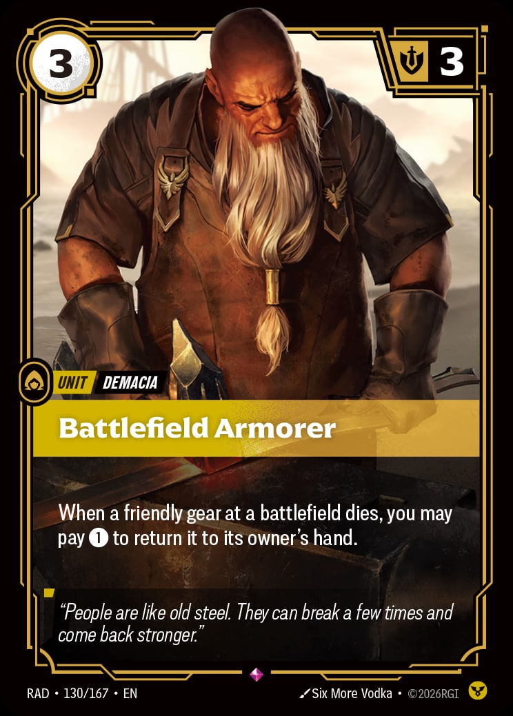 Battlefield Armorer RAD-130/167 from Radiance