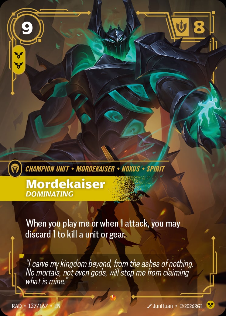 Mordekaiser - Dominating RAD-137/167 from Radiance