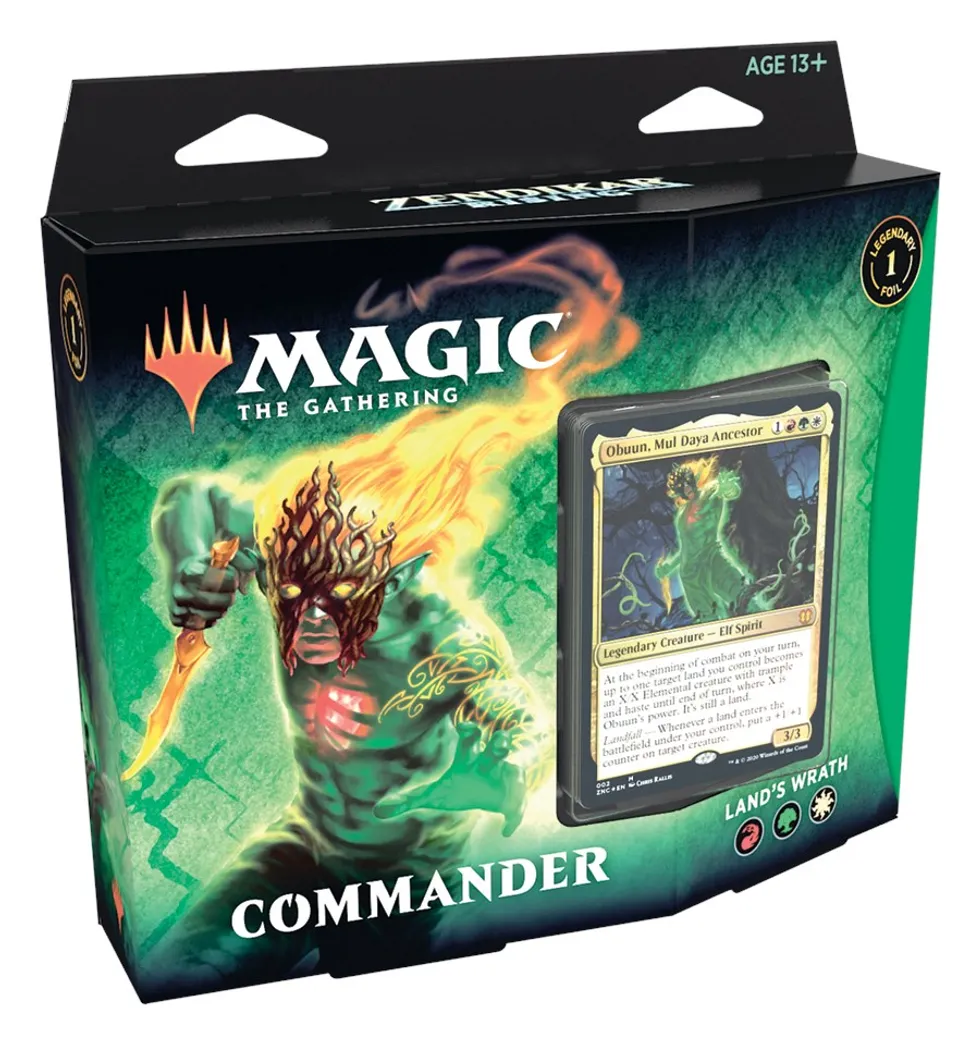 Zendikar Rising Commander Land's Wrath Commander Deck